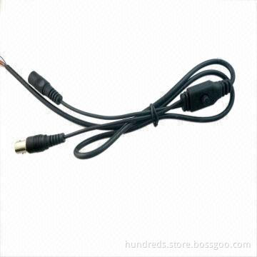 OSD Camera Cable with BNC and DC Connector Terminal, Available in Various Colors
